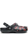Crocs cloud-print heel-strap clogs - Blue
