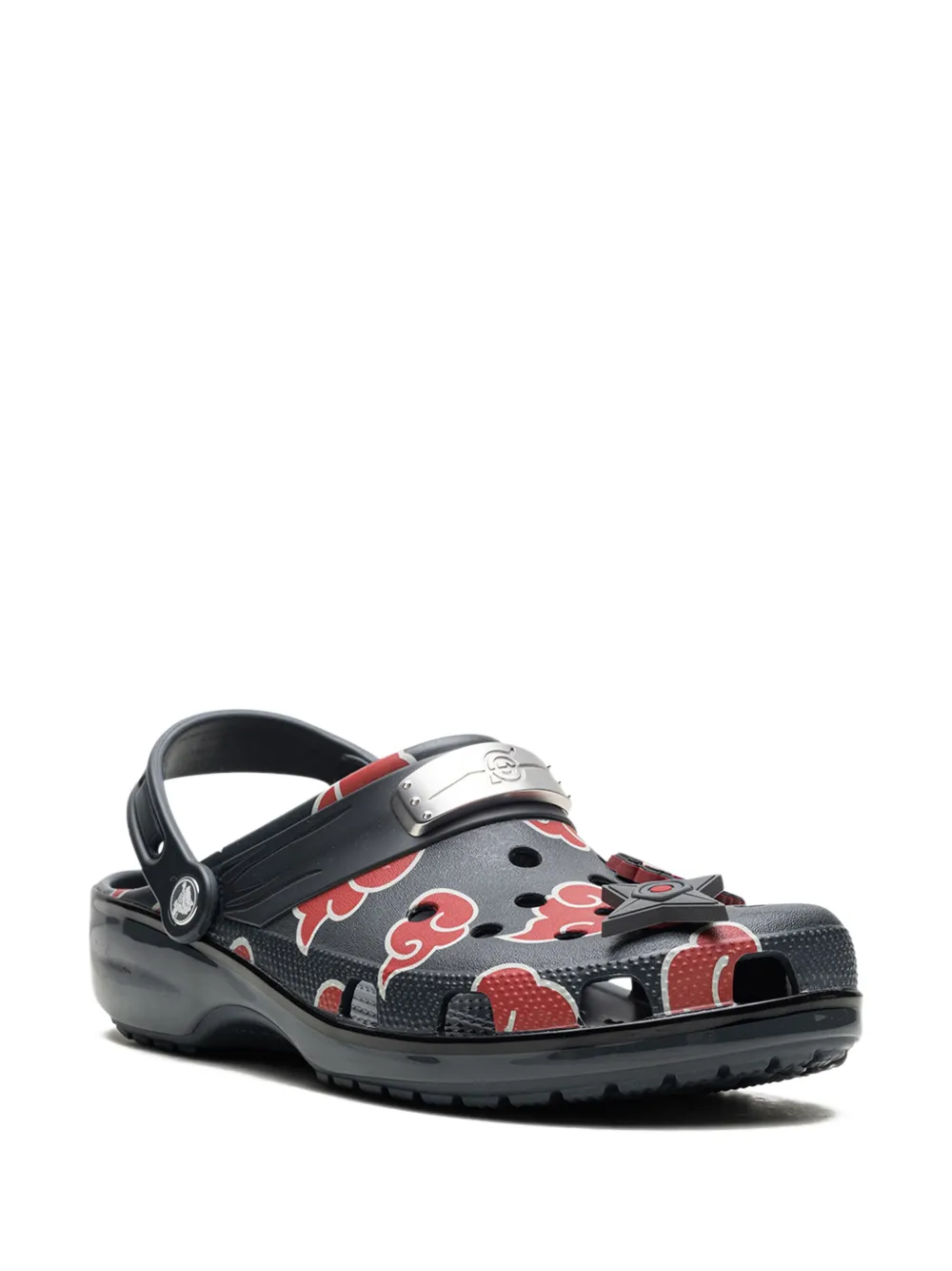 Crocs cloud-print heel-strap clogs - Blauw