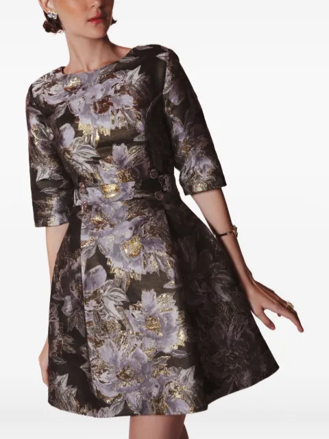 Lethicia Bronstein Jambo floral-brocade skater dress