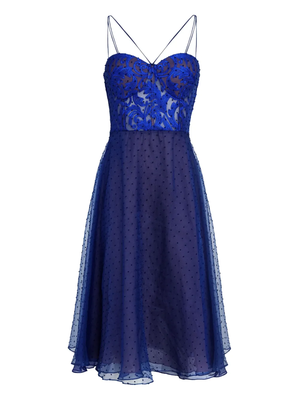 Lethicia Bronstein robe Poá à coupe mi-longue | bleu | Image 1