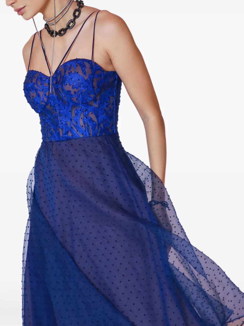 Lethicia Bronstein Poá midi-jurk Blauw