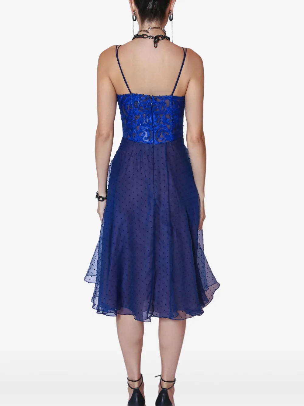 Lethicia Bronstein Poá midi-jurk Blauw
