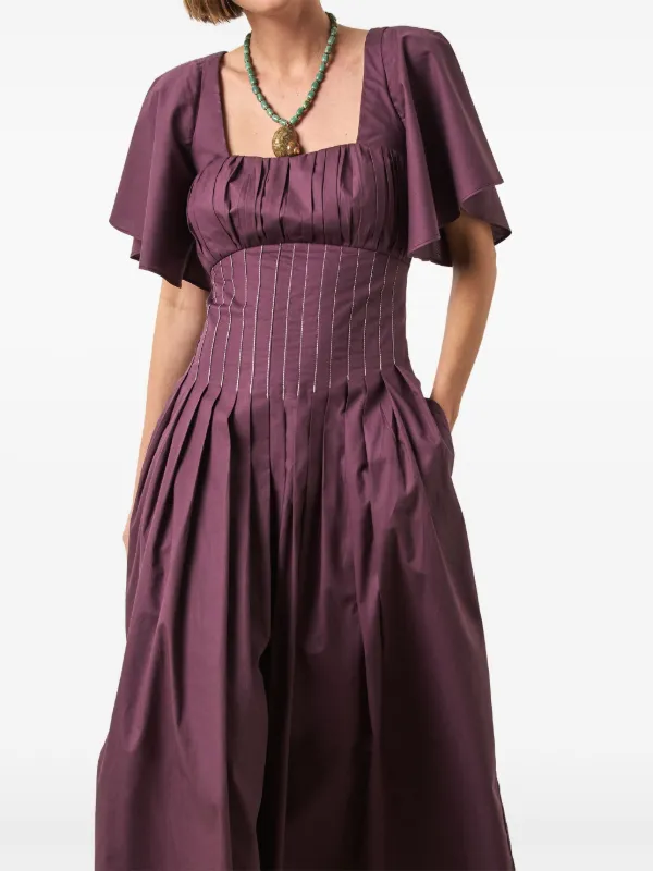 Isolda Gigi Maxi Dress | Purple | FARFETCH GE