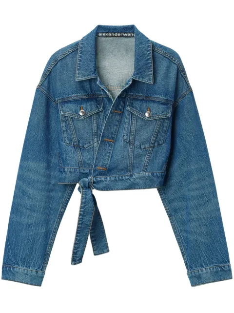 Alexander Wang wrapped trucker jacket