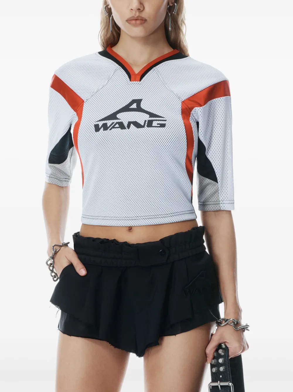 Alexander Wang T-shirt met logoprint Wit