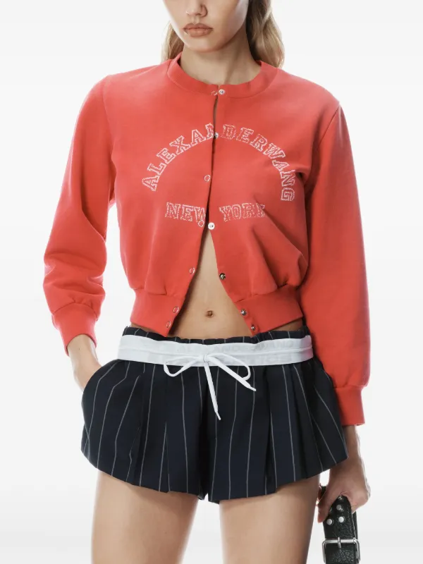Alexander Wang ロゴ カーディガン | レッド | FARFETCH JP