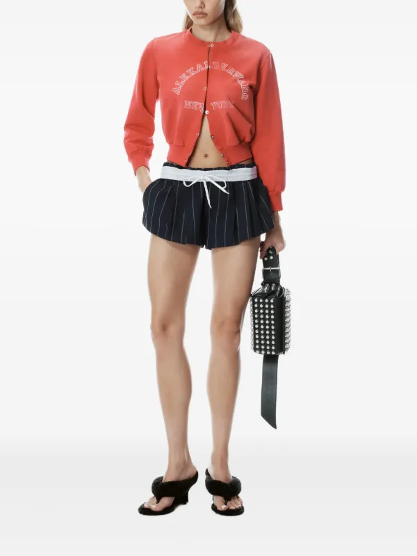 Alexander Wang ロゴ カーディガン | レッド | FARFETCH JP
