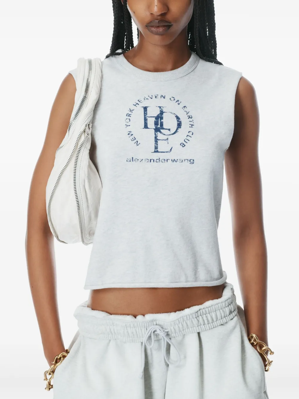 Alexander Wang T-shirt met grafische stempel Grijs