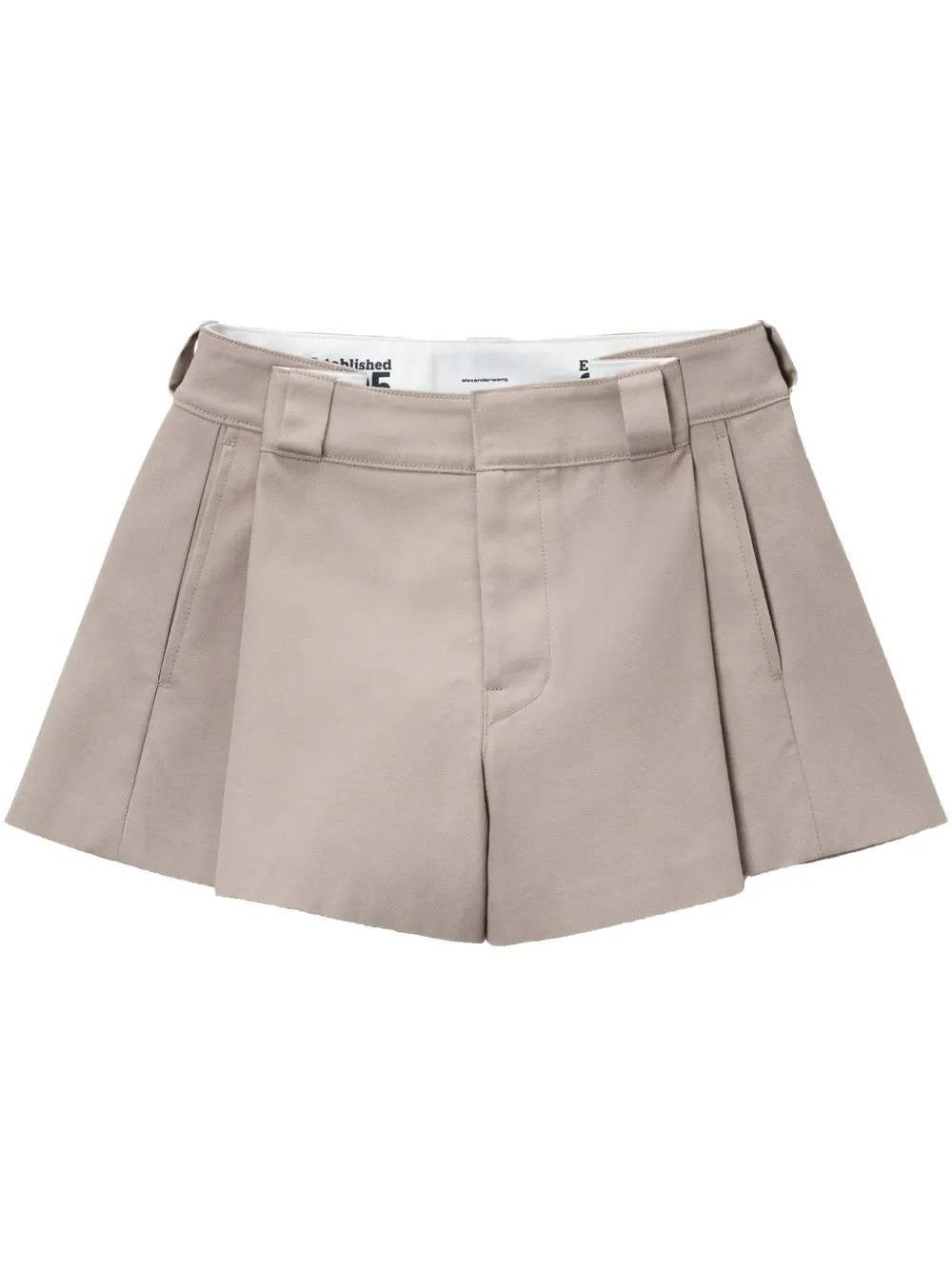 Alexander Wang High waist shorts Beige