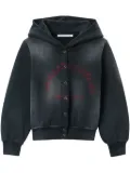 Alexander Wang distressed hooded jacket - Black