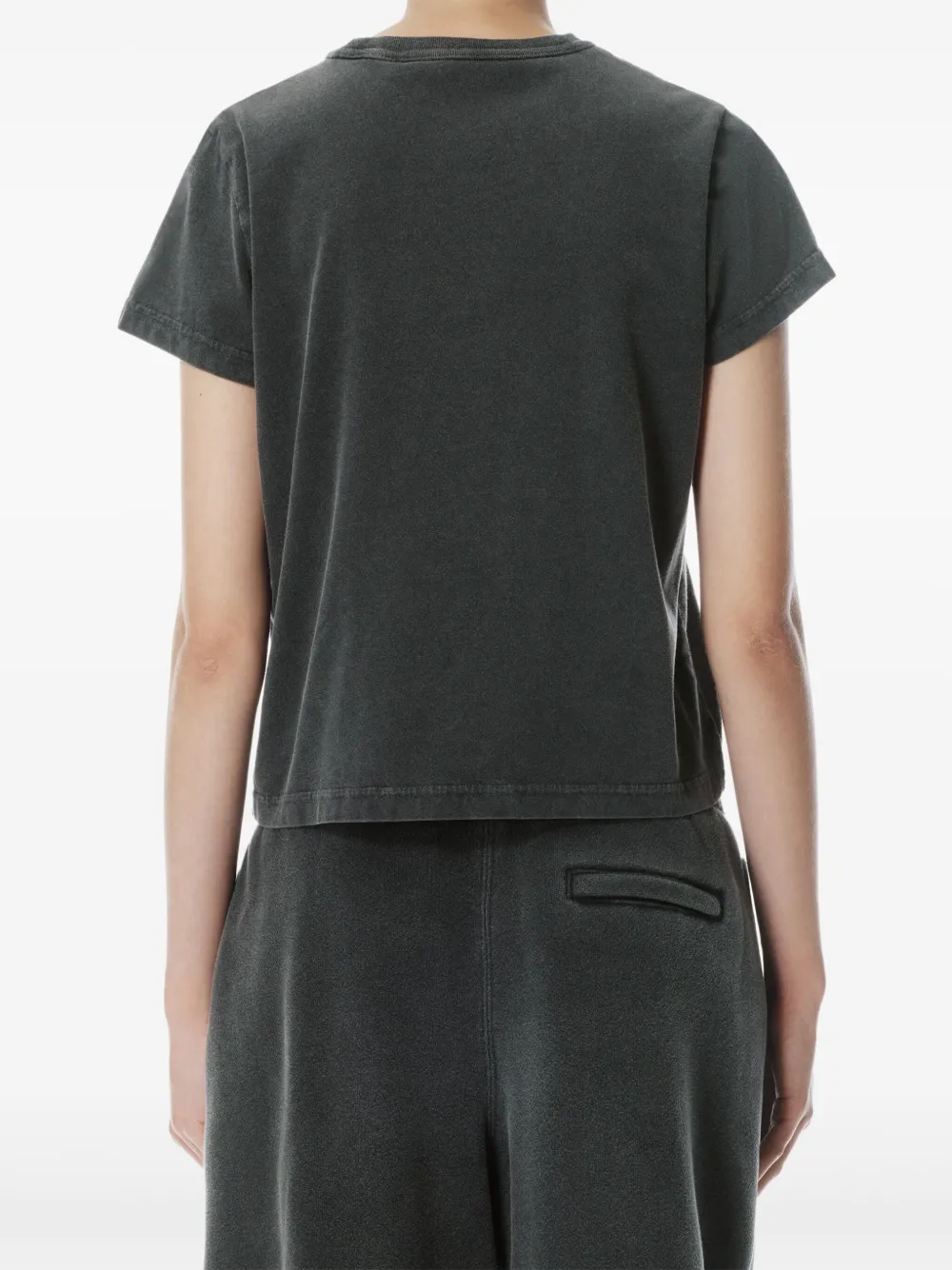 Alexander Wang Katoenen T-shirt met logoprint Zwart