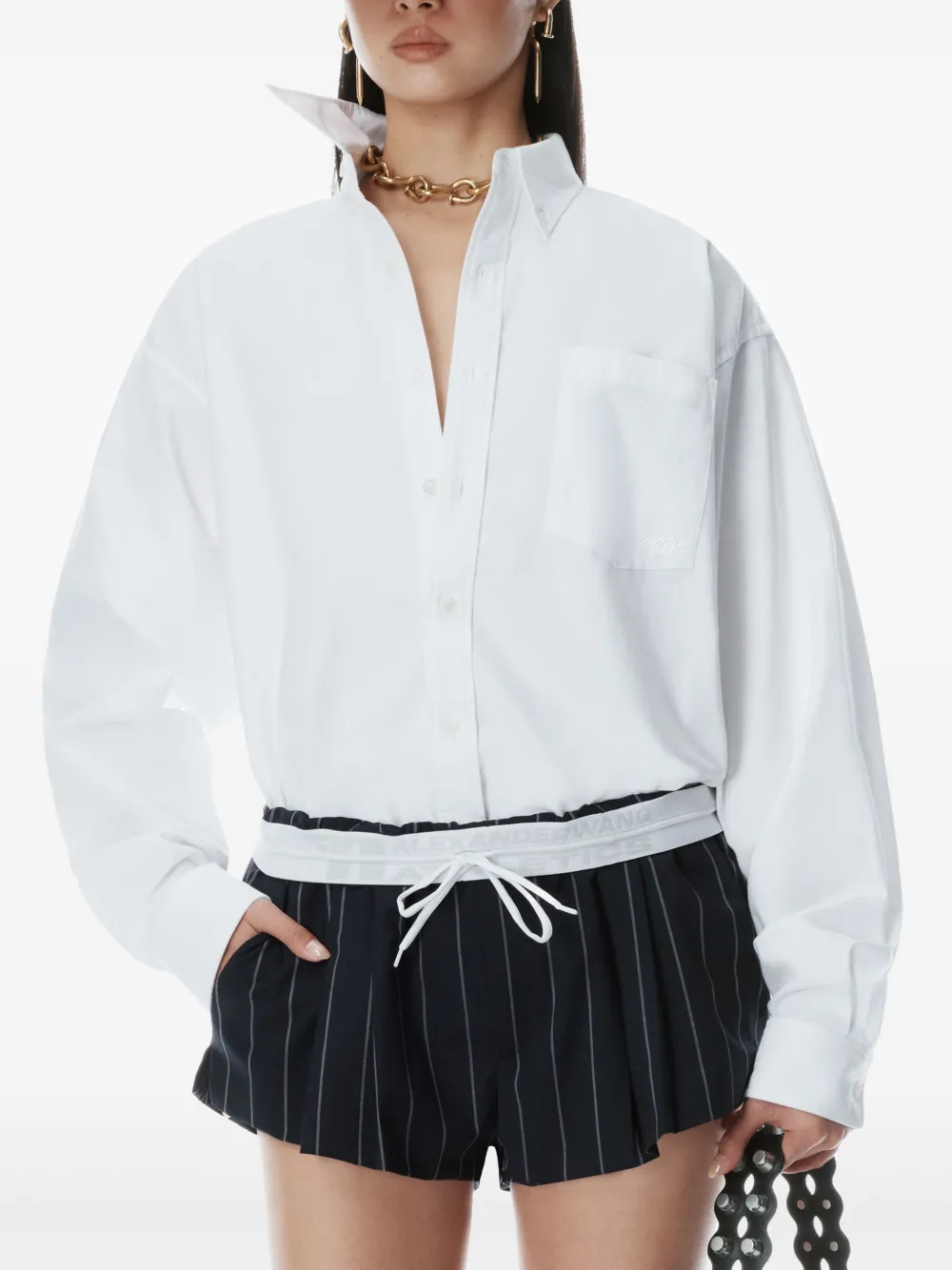 Alexander Wang Oversized overhemd Wit