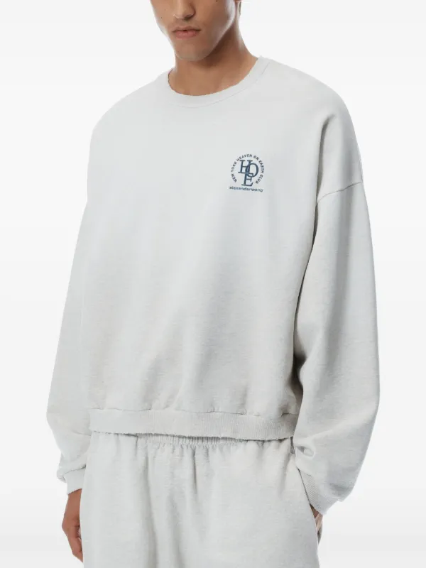 Alexander Wang ロゴ スウェットシャツ | グレー | FARFETCH JP
