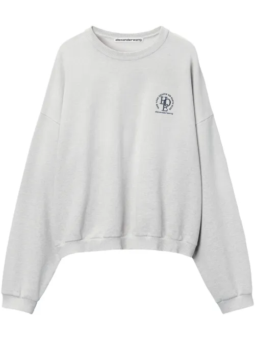 Alexander Wang sweat à logo - Gris - Alexander Wang - Modalova