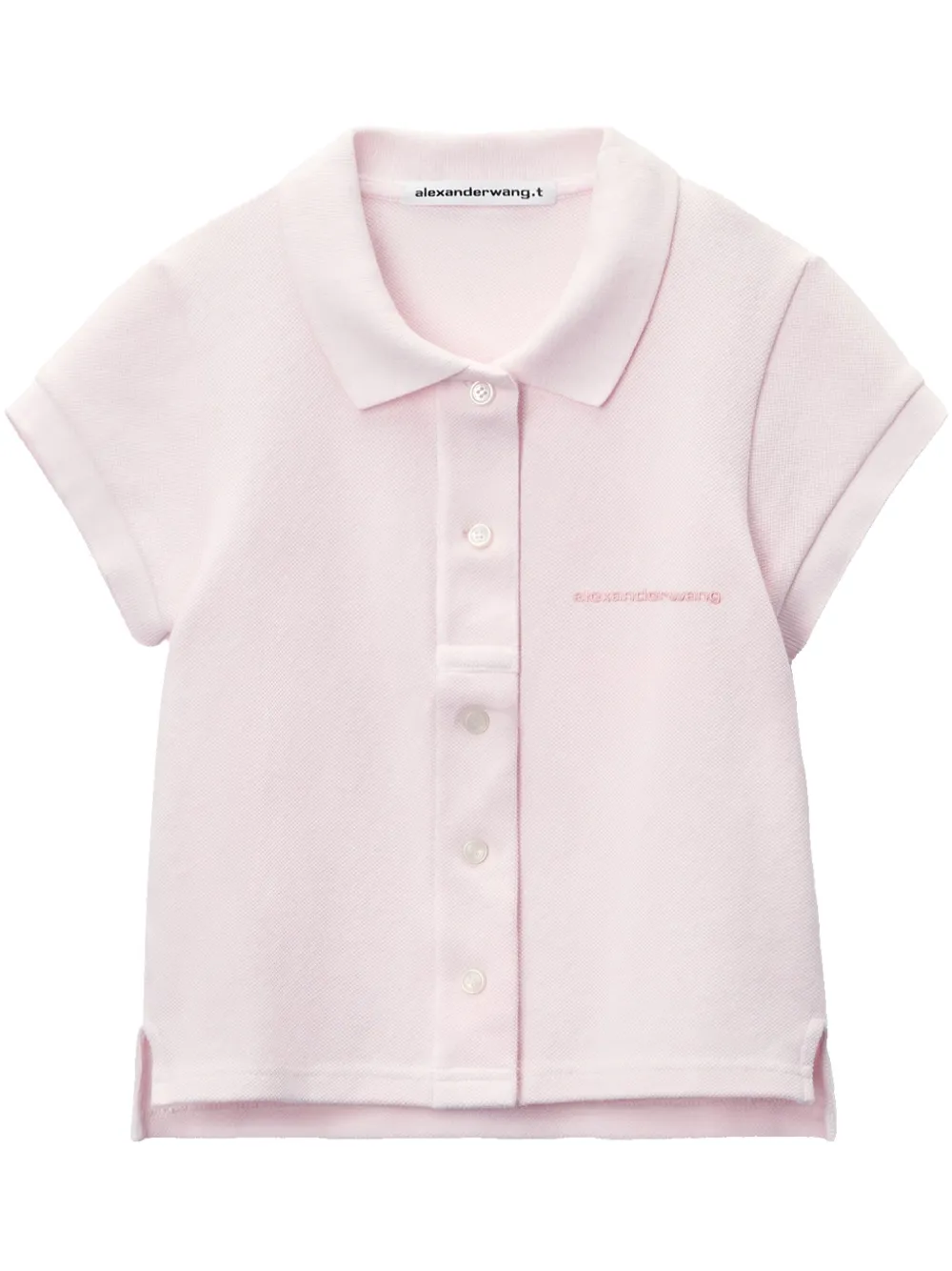 Alexander Wang playera tipo polo con botones | rosado | Image 1