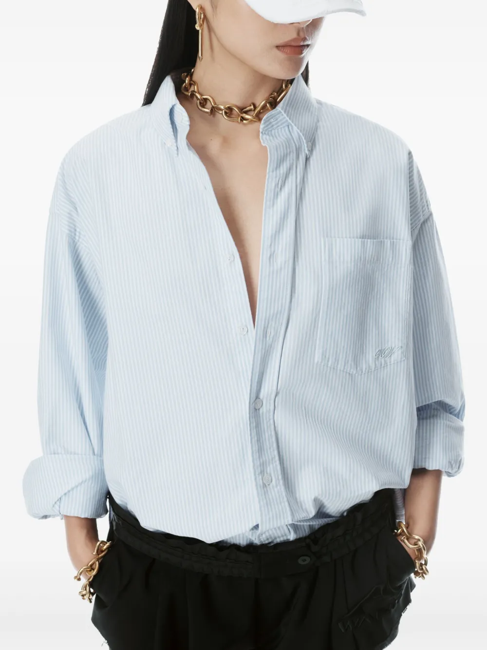Alexander Wang Oversized overhemd Blauw