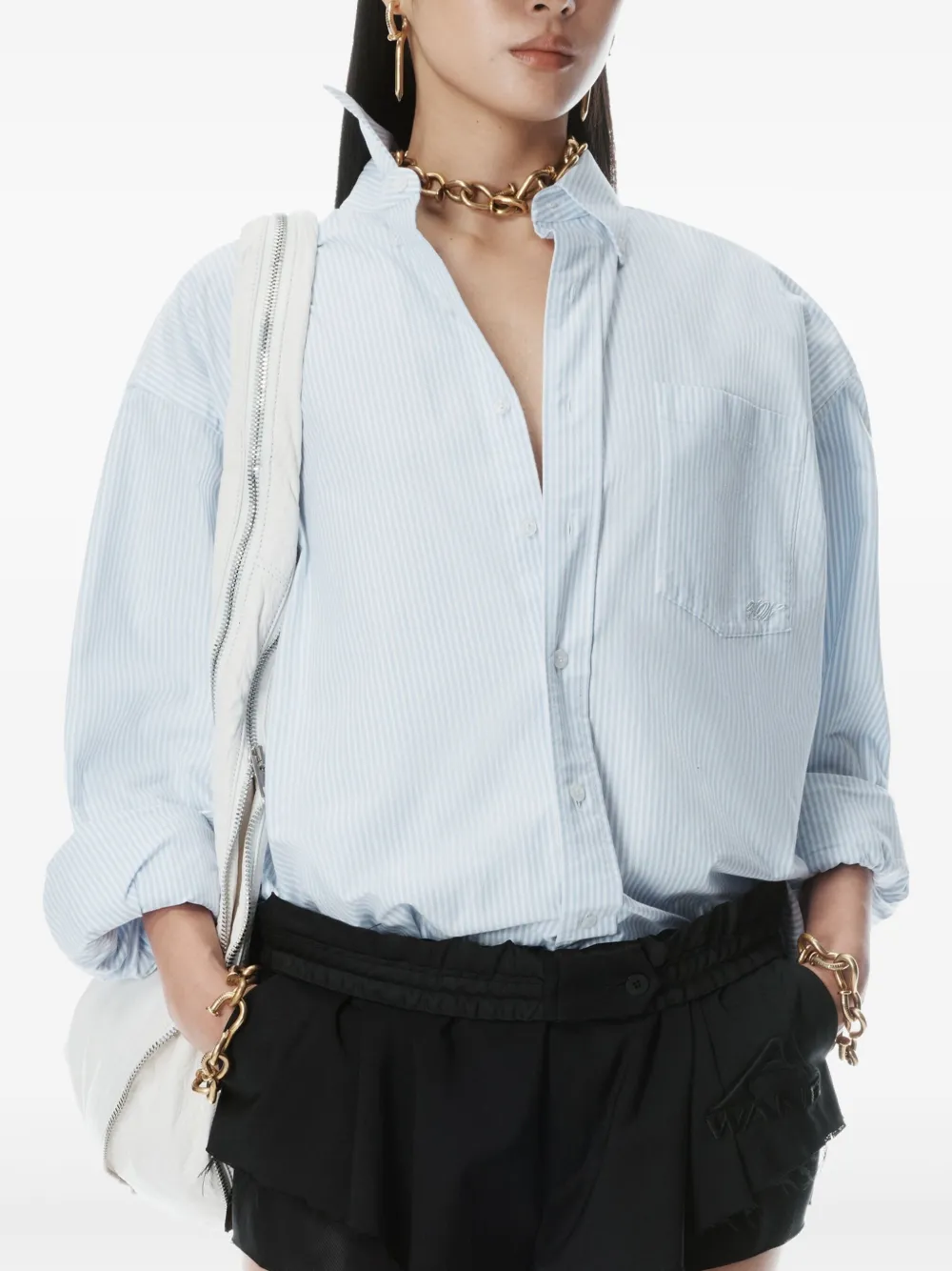 Alexander Wang Oversized overhemd Blauw