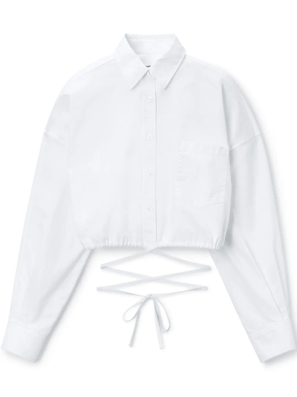 Alexander Wang blouse met striksluiting Wit