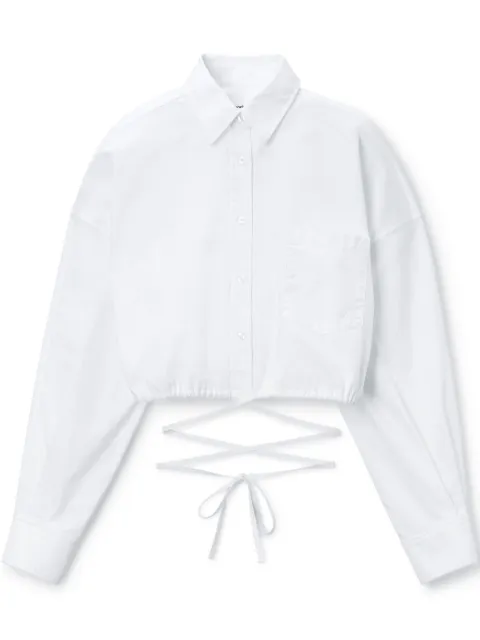 Alexander Wang camisa con cierre de lazo