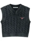 Alexander Wang cable-knit vest - Black