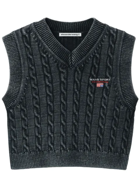 Alexander Wang chaleco en tejido de ochos