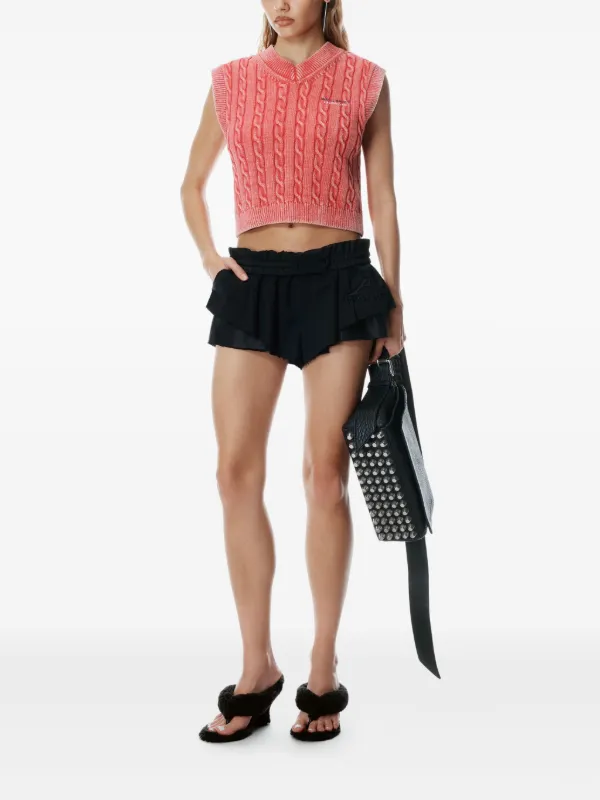 Alexander Wang ケーブルニット ベスト | ピンク | FARFETCH JP