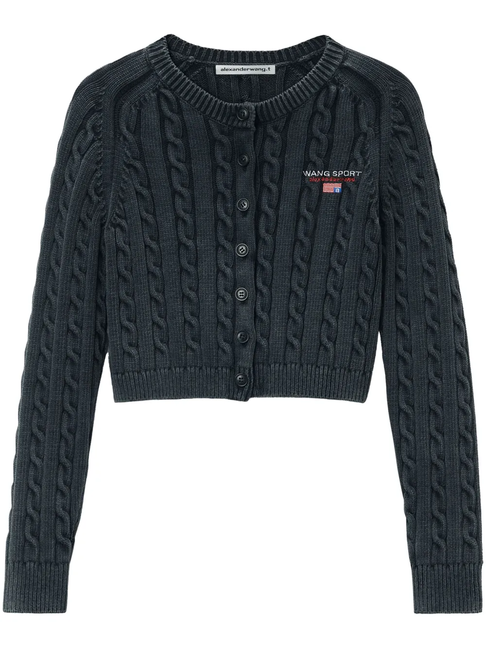 Alexander Wang cárdigan en tejido de ochos | negro | Image 1