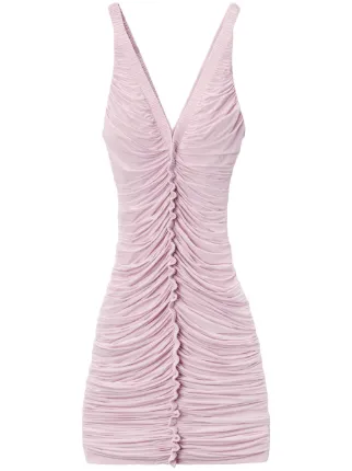 chinese dress ladies Strapless Pink Ruched Short Homecoming Dress – Ohmollydress main image 0