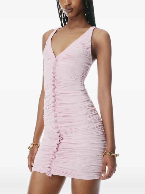 関送込♪T By Alexander Wang/Ruched Nylon Bodycon Mini Dress 関送込♪T By Alexander Wang/Ruched Nylon Bodycon Mini Dress