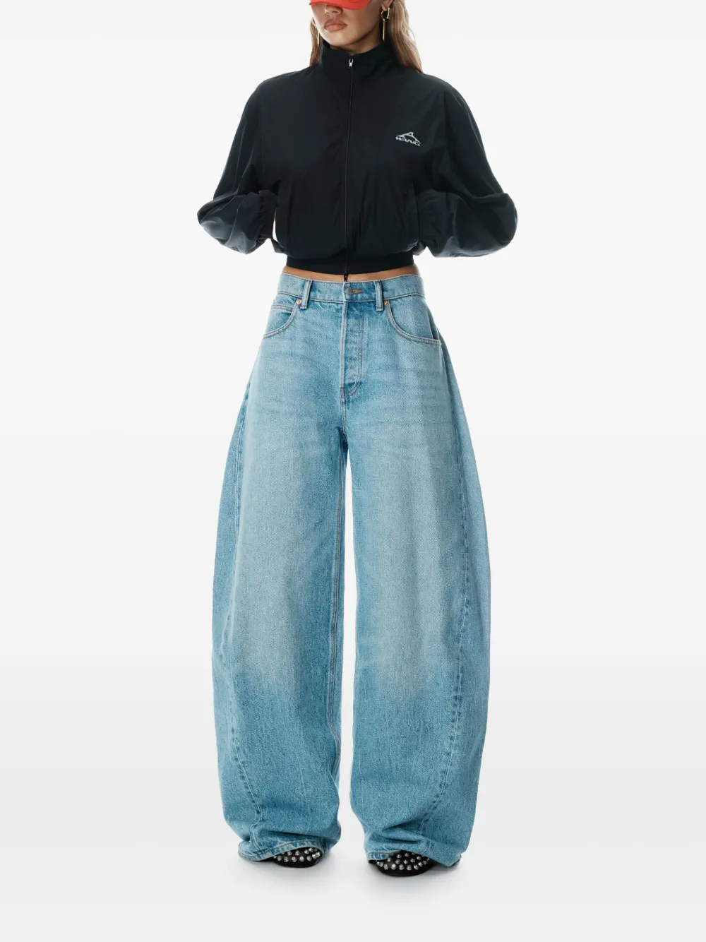 Alexander Wang Jeans met grafische print - Blauw