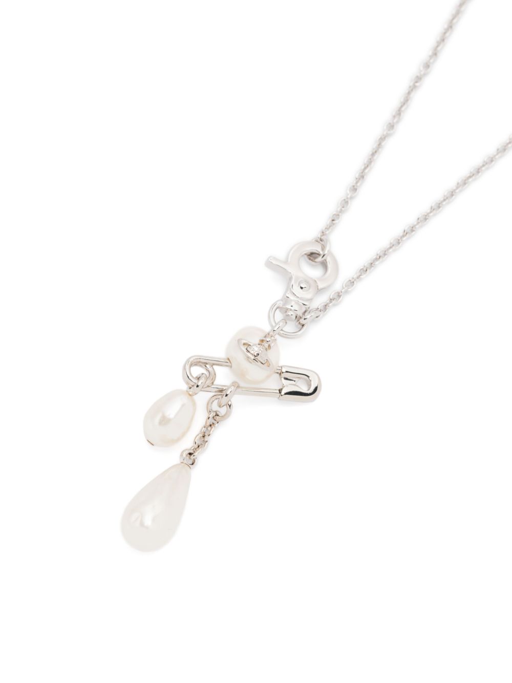 Vivienne Westwood small Claude necklace - Zilver