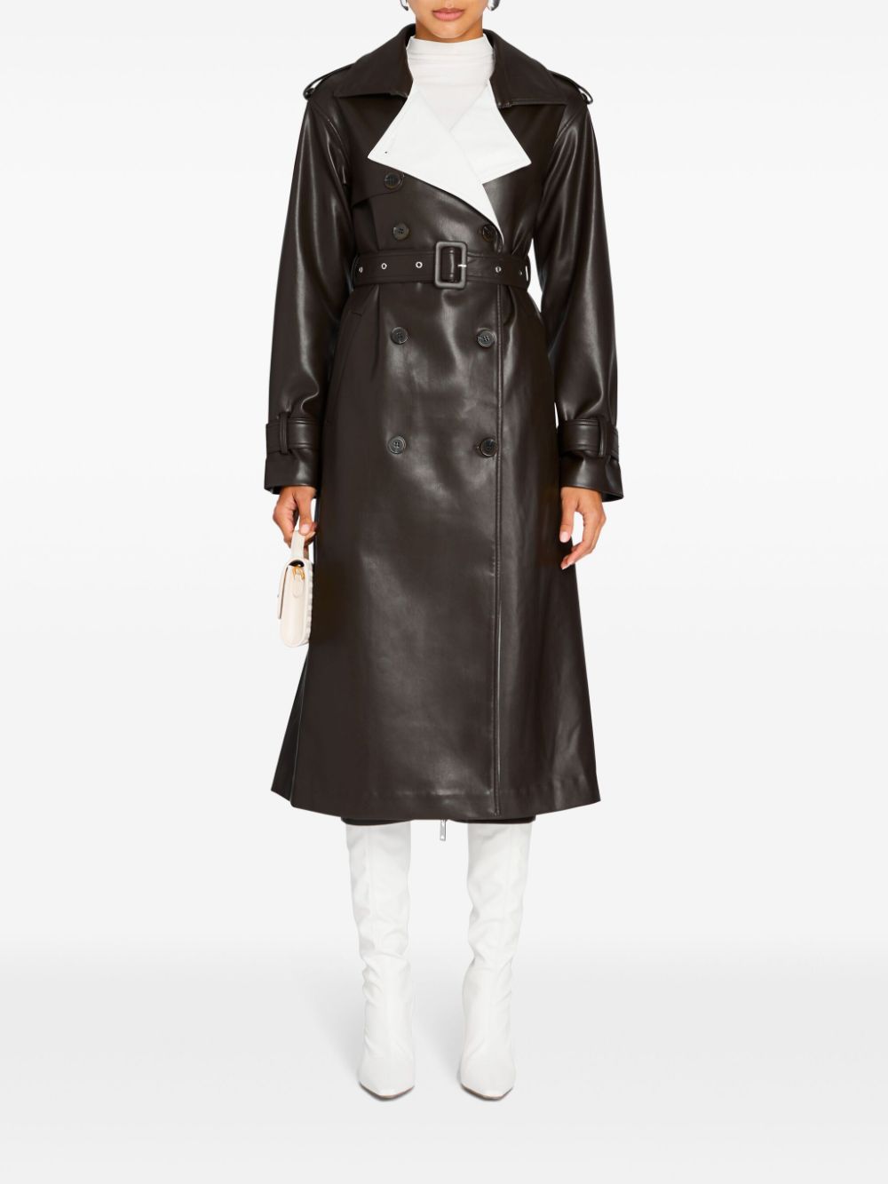 SER.O.YA Estelle trench coat - Brown