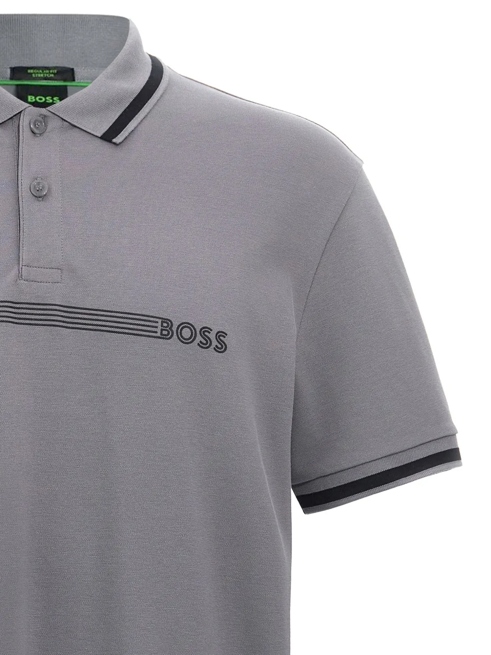 BOSS Paddy 1 piqué poloshirt Grijs