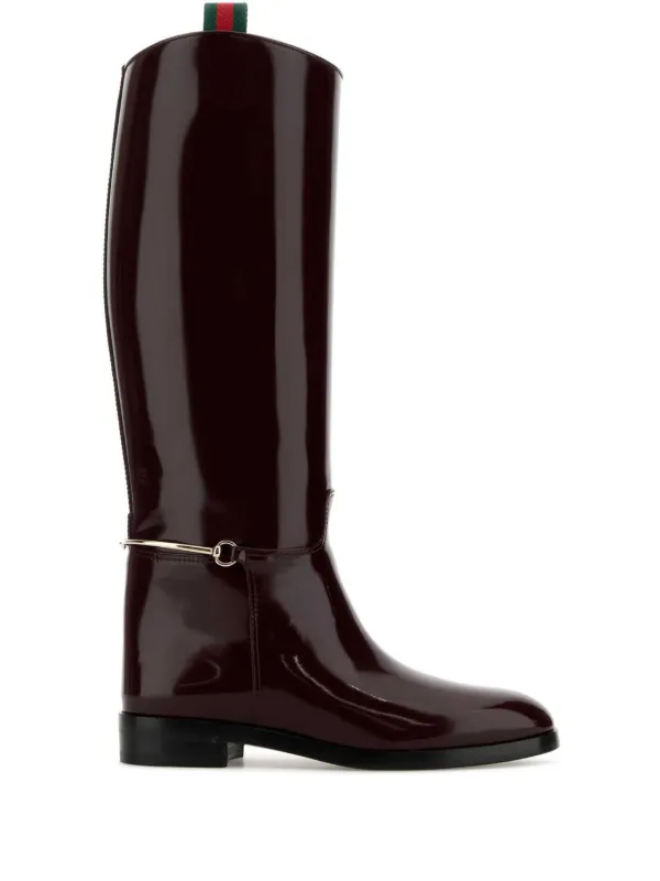 Gucci ホースビット ブーツ | レッド | FARFETCH JP