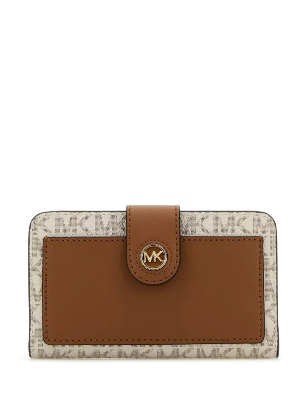 MK Michael Kors Monogram store Leather Purse with Matching Wallet