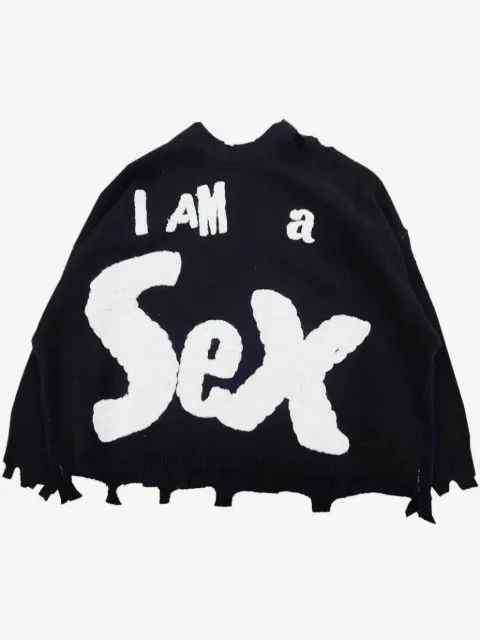 SAINT MXXXXXX свитер с вышивкой из коллаборации с Sex Pistols