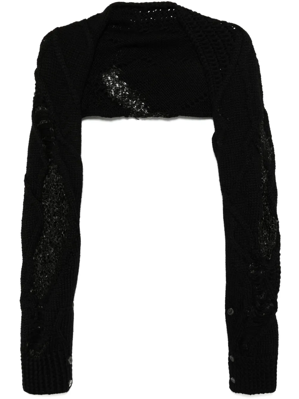 Incarnation sciarpa con design patchwork - Nero