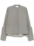 Jil Sander coated linen shirt - Grey
