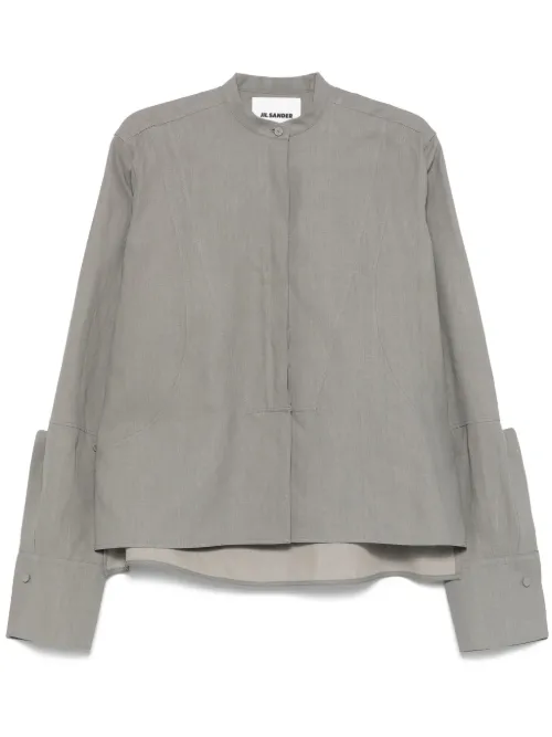 Chemise en lin à effet enduit - Jil Sander - Modalova