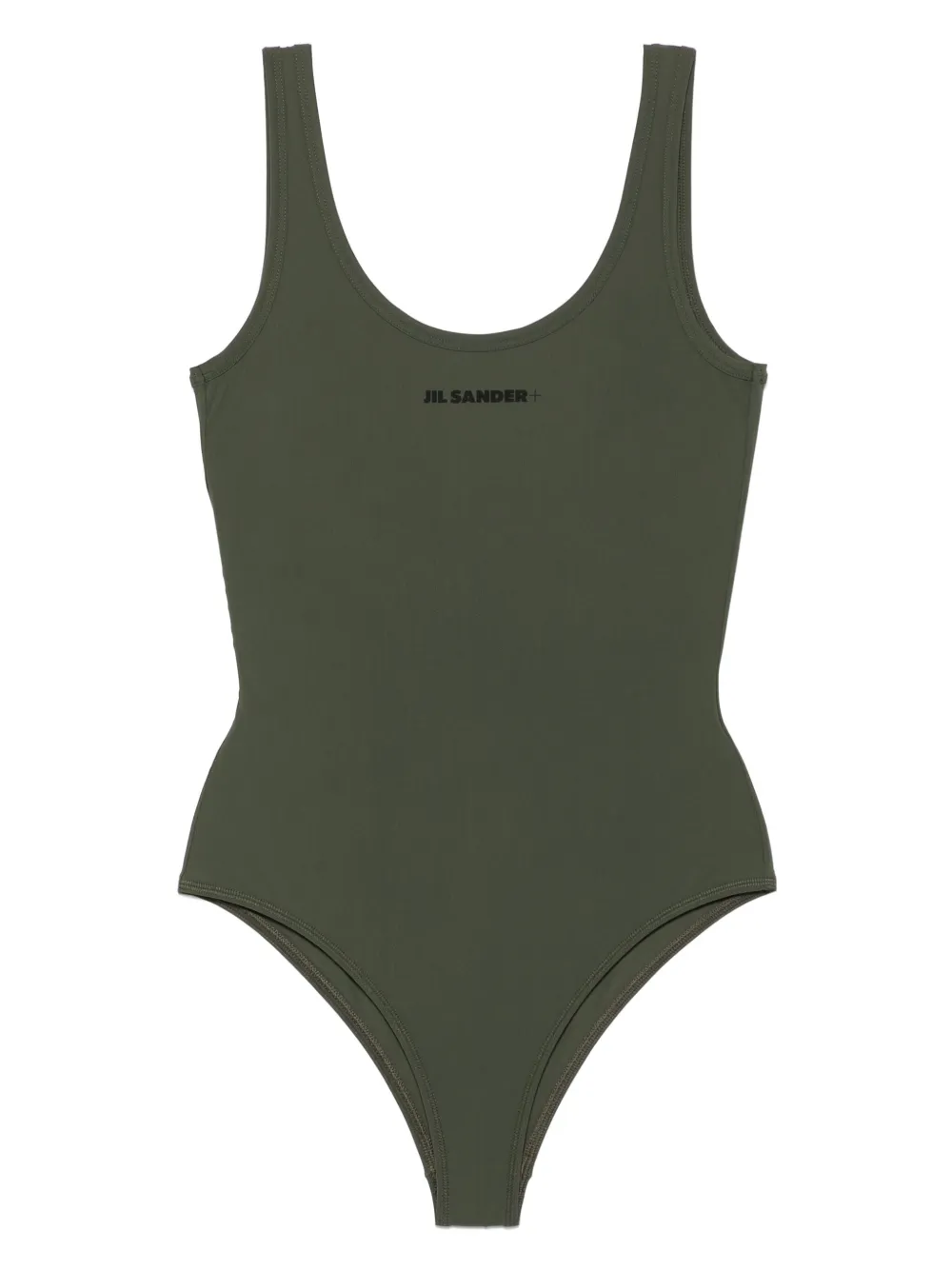 JIL SANDER+ logo-print swimsuit | Green | Image 1