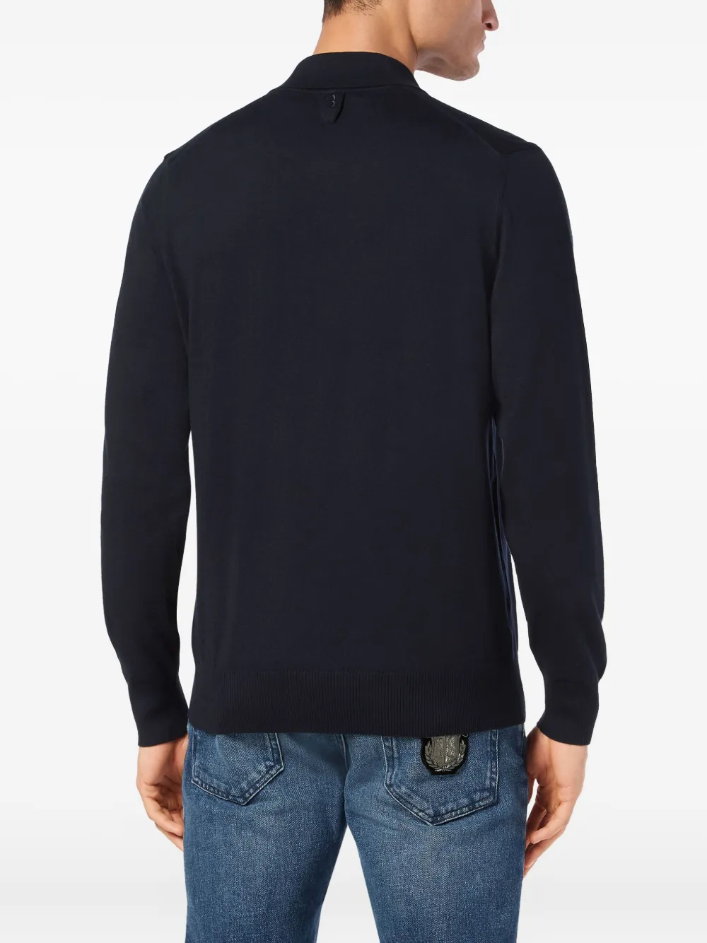 Billionaire Trui met geborduurd logo Blauw