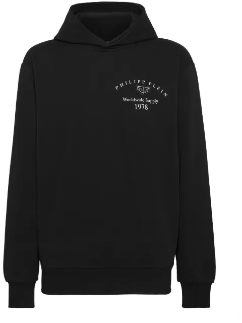 Philipp Plein hoodie con placa del logo