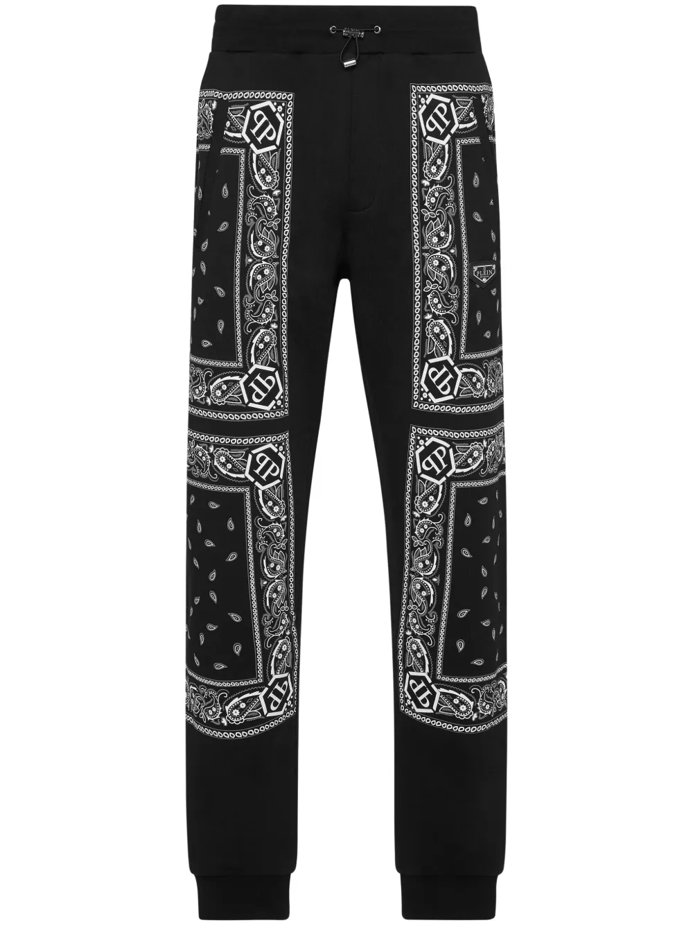 Philipp Plein Broek met paisley-print Zwart