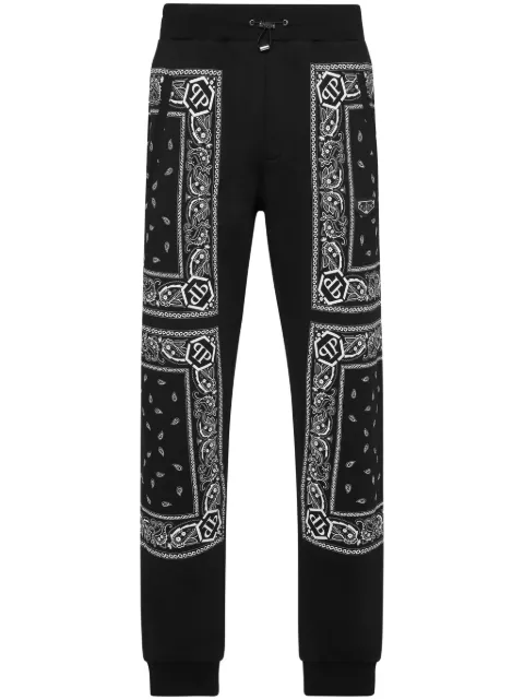 Philipp Plein pantalones con estampado de cachemira