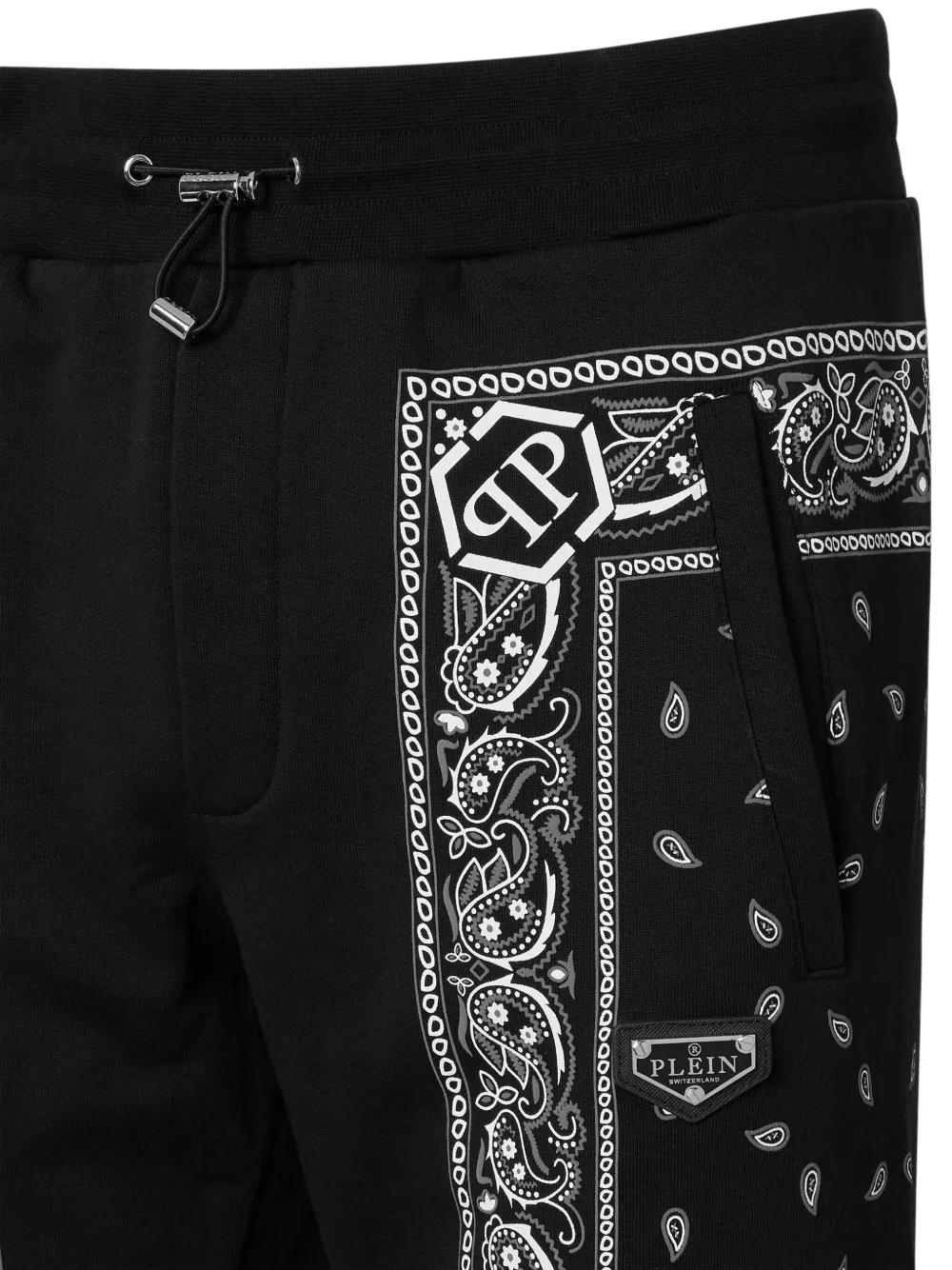 Philipp Plein Broek met paisley-print Zwart