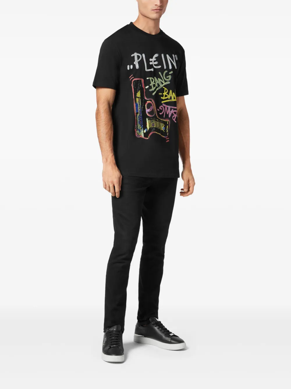 Philipp Plein Gun T-shirt - Zwart