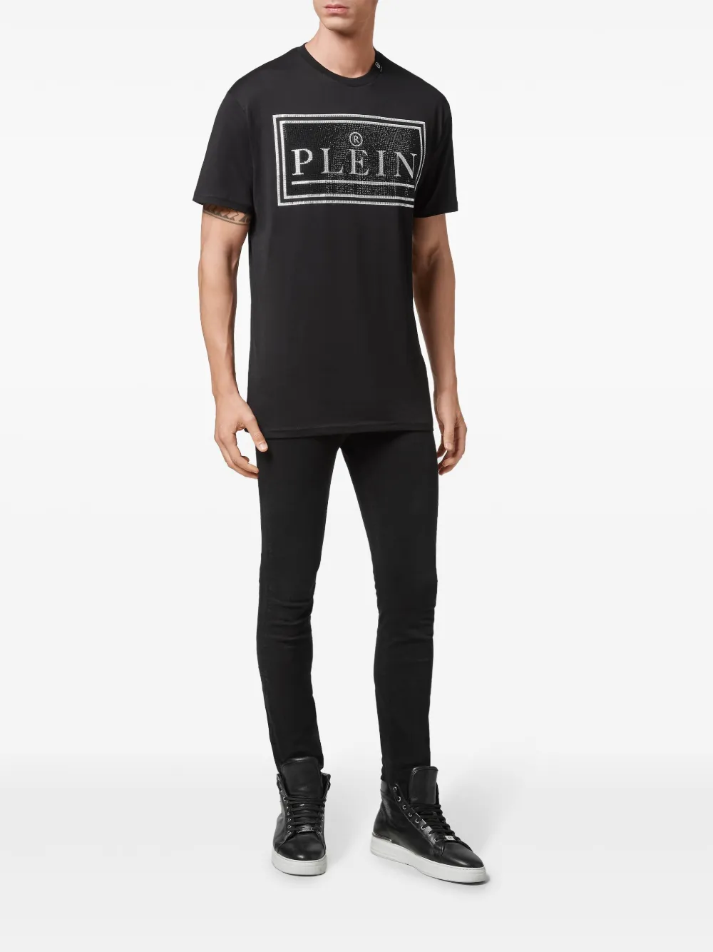 Philipp Plein T-shirt met print - Zwart