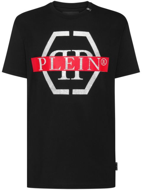 Philipp Plein PP Tape-print round-neck T-shirt Men