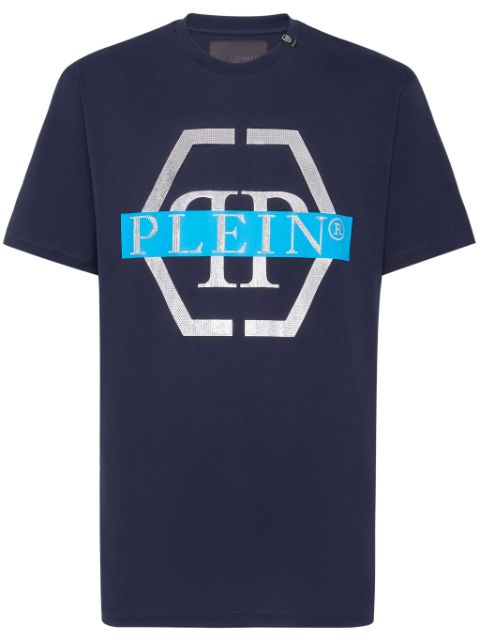 Philipp Plein PP Tape-print round-neck T-shirt Men