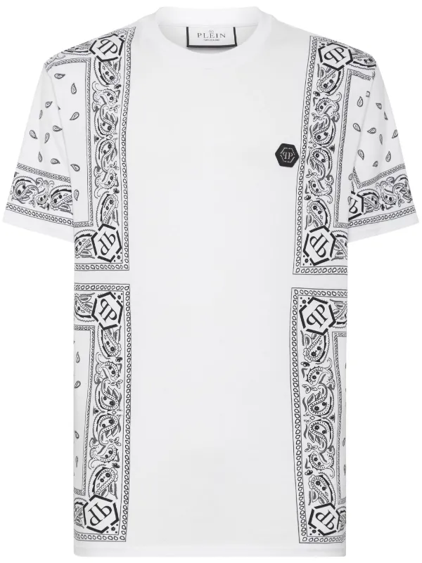 Philipp Plein ペイズリー Tシャツ | ホワイト | FARFETCH JP
